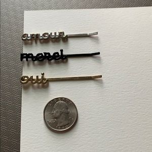 Anthropologie bobby pin set